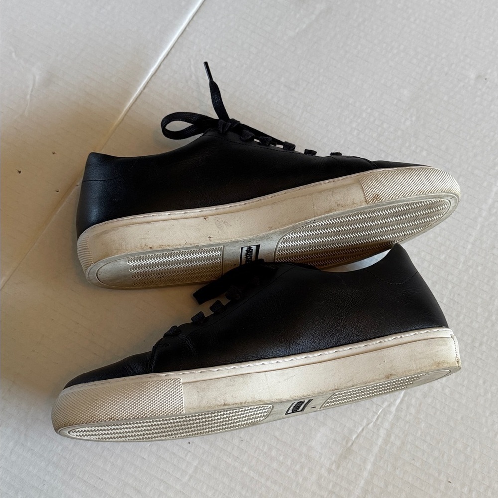 Skechers - VASO PINTAR Black Leather Embroidered Bright Flowers Sneakers - 10 - Picture 10 of 11